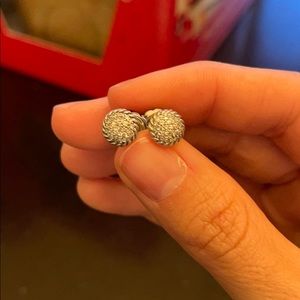 David Yurman Petite Pave Diamond Earrings